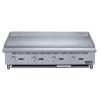 4-Burner Commercial  Griddle in Stainless Steel  with 4  legs