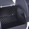 Charcoal Grill Barbecue Grill with Offset Smoker/Wheels/Temperature Gauge for Patio Picnic Outdoor Camping Cooking RT