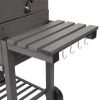 Outdoor Party Backyard Dinner Mobile Stainless Steel Square Oven Charcoal Oven
