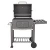 Outdoor Party Backyard Dinner Mobile Stainless Steel Square Oven Charcoal Oven