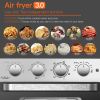 Air Fryer Toaster Oven 24 Quart - 7-In-1 Convection Oven with Air Fry, Roast, Toast, Broil & Bake Function - Kitchen Appliances for Cooking Chicken, S